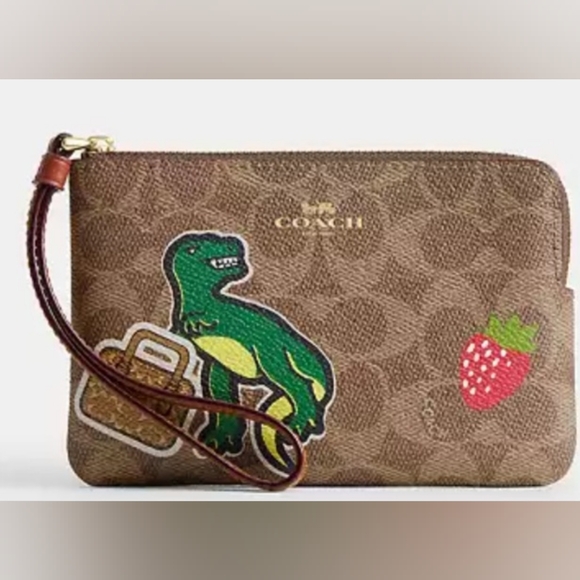 New Coach Wristlet With Sticker Print In Multi Color NWT - Picture 9 of 10